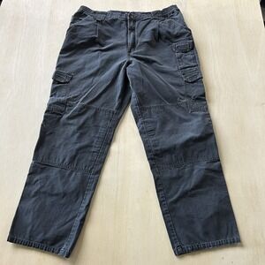 5.11 Tactical Series Pants Mens 38x32 Gray Cargo Elastic Waist Workwear 74251